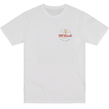 Longboarder tee - white