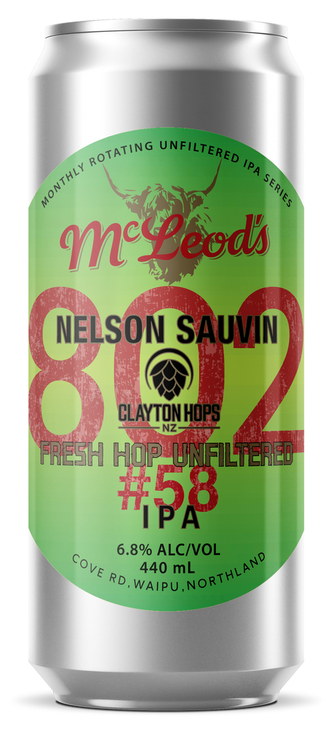 802#58 Fresh Hop Unfiltered IPA