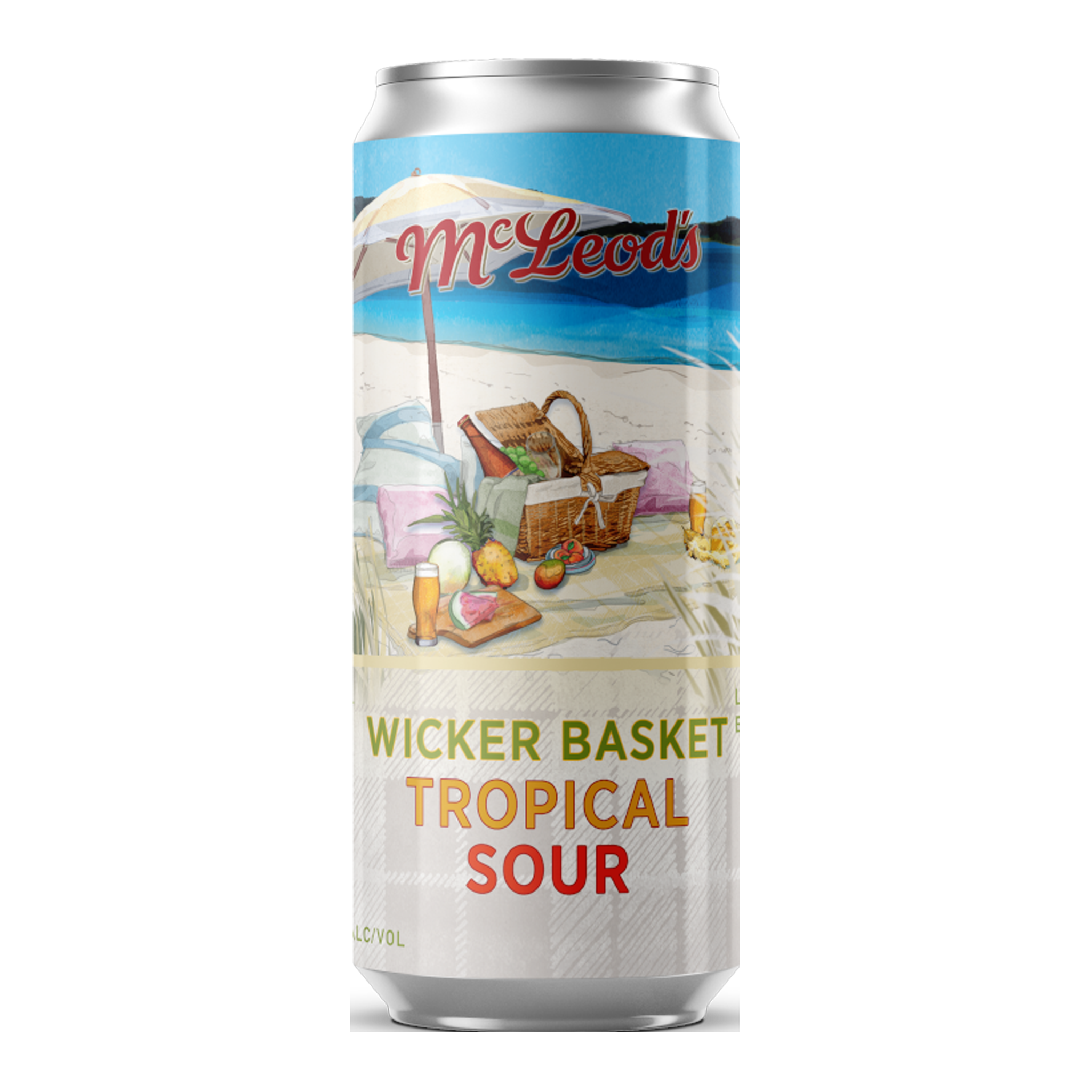 Wicker Basket Tropical Sour