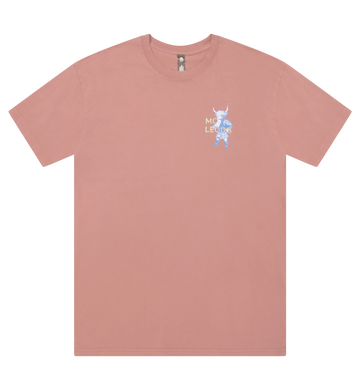 Scottish Heart tee- Rustic Coral