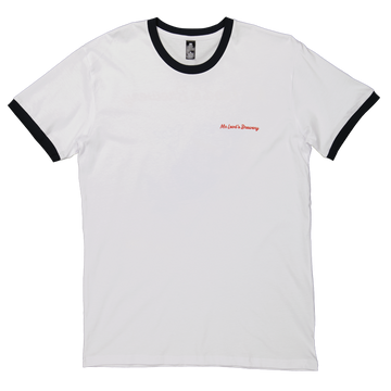 Chill Man Ringer Tee- White/Navy